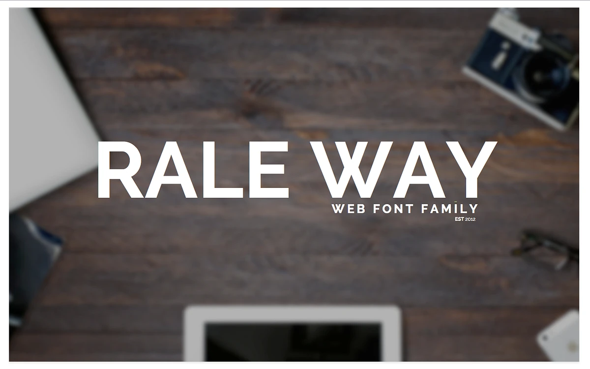 Raleway Font Family font önizleme