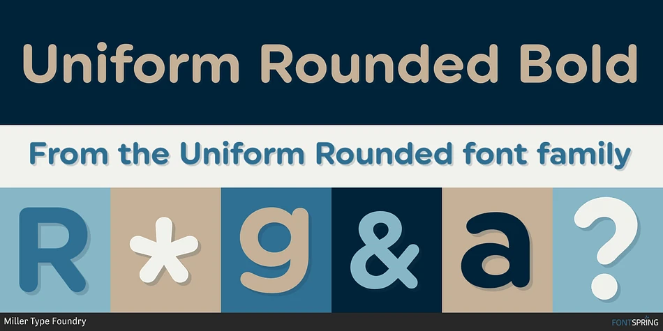 Uniform Rounded Font Family font önizleme