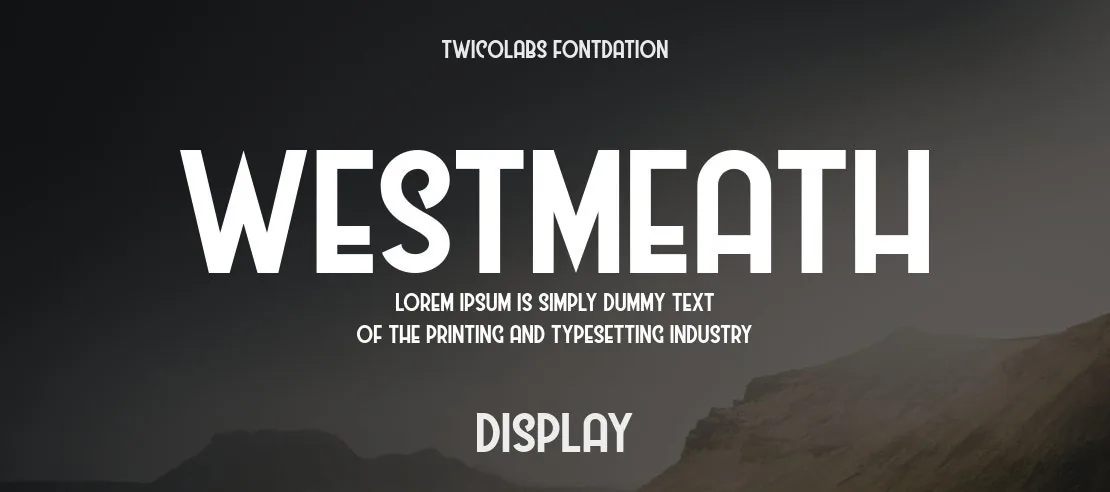 Westmeath Font Family font önizleme