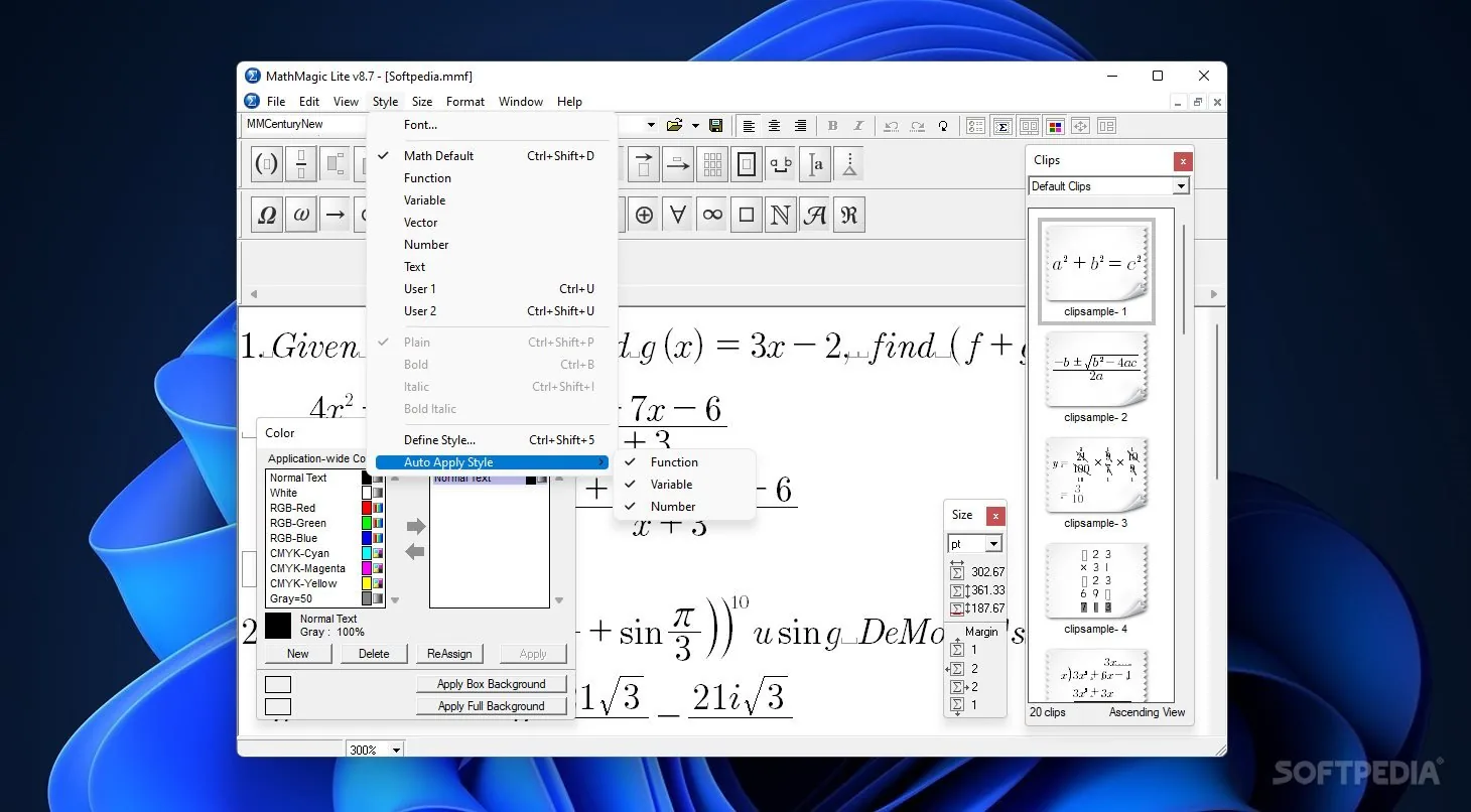 MathMagic Fontları font önizleme