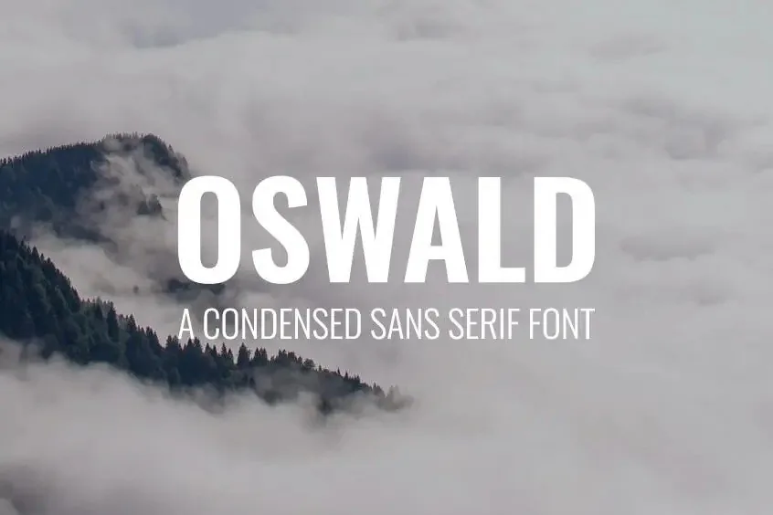Oswald Font Family font önizleme