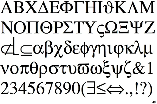 A Sembol Font Family font önizleme