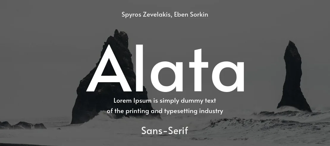 Alata Font font önizleme