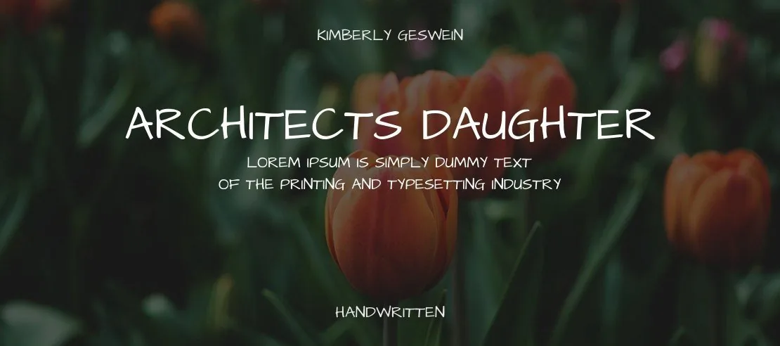 Architects Daughter Font Family font önizleme