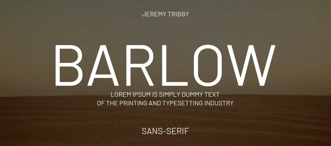 Barlow Font Family font önizleme