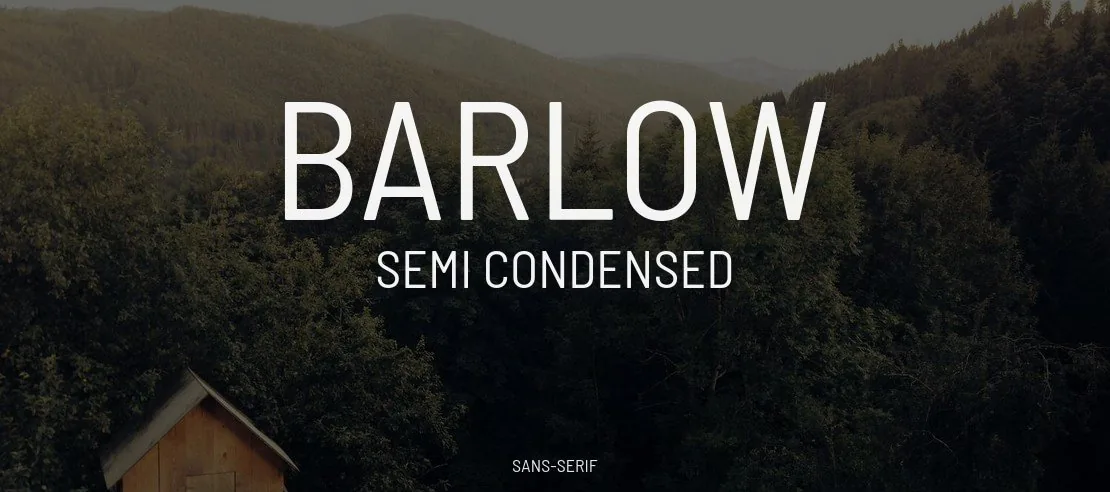 Barlow Semi Condensed Font Family font önizleme