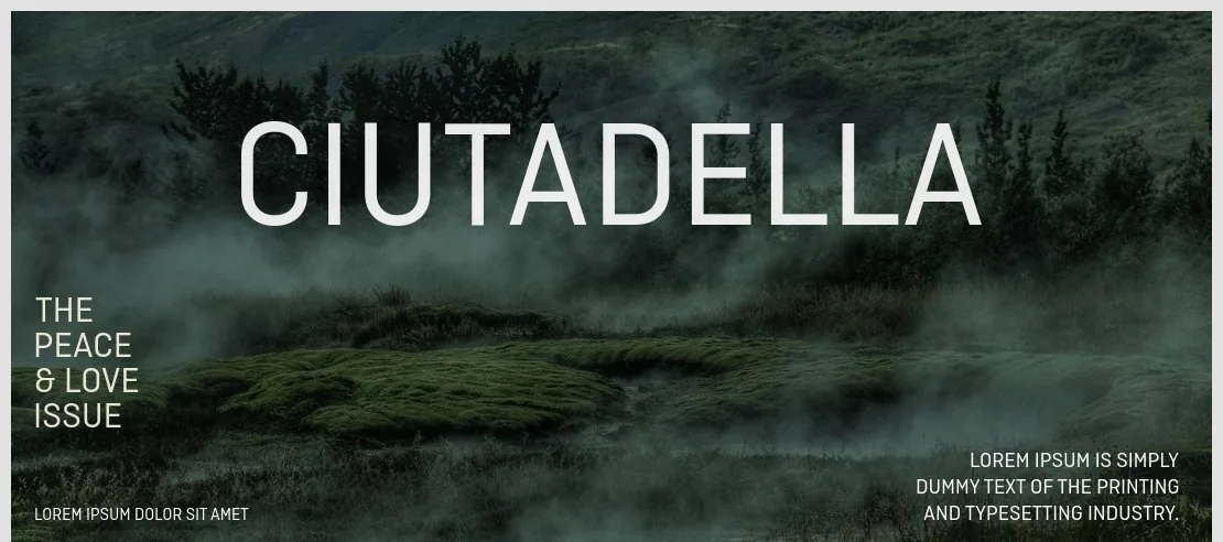 Ciutadella Font Family font önizleme