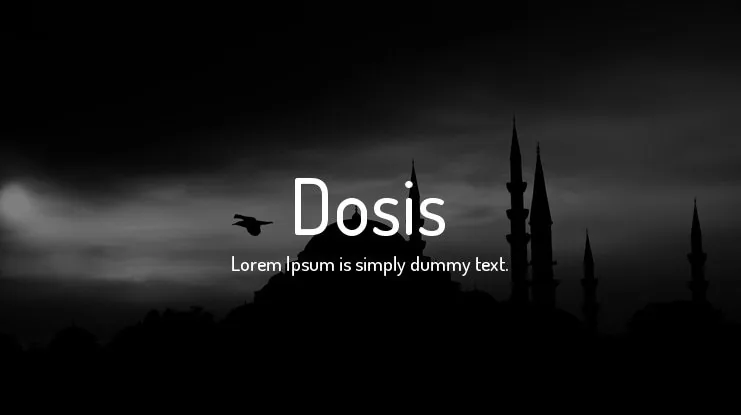 Dosis Font Family font önizleme