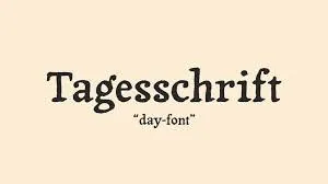 Tagesschrift Font Family font önizleme