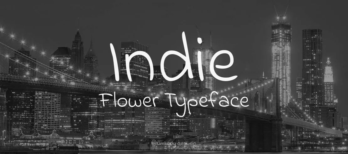 Indie Flower Font Family font önizleme