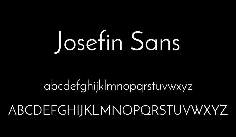 Josefin Sans Font Family font önizleme