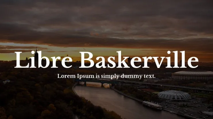 Libre Baskerville Font Family font önizleme