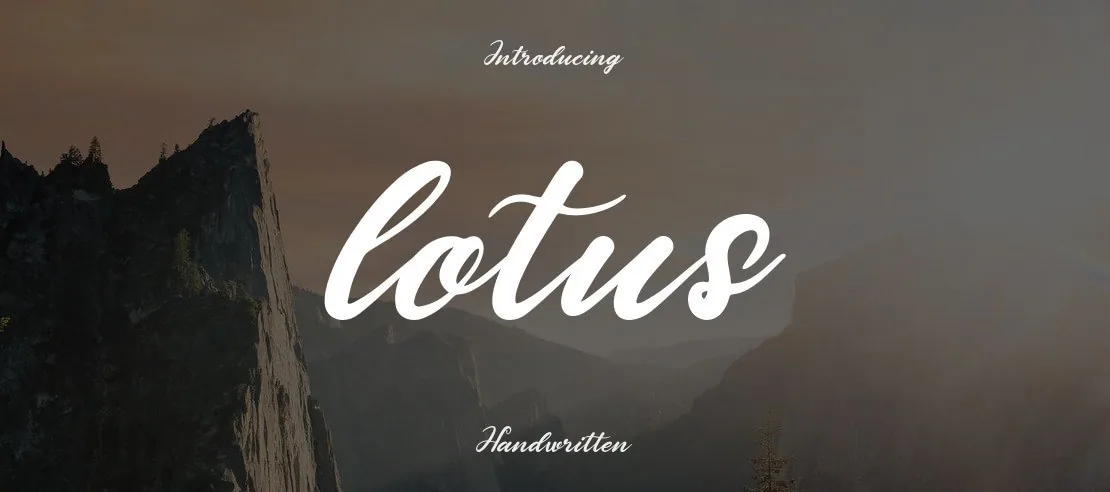 Lotus Font Family font önizleme