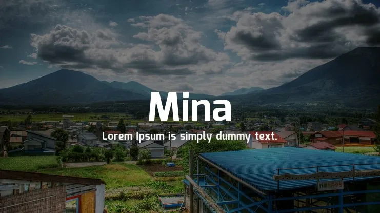 Mina Font Family font önizleme