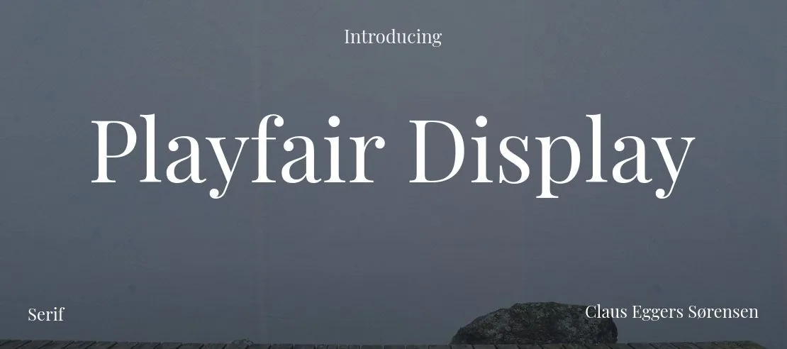 Playfair Font Family font önizleme