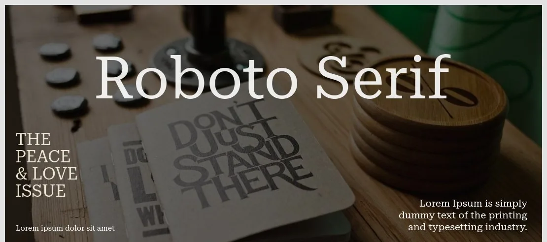 Roboto Serif Font Family font önizleme