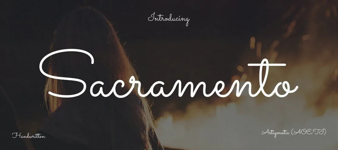Sacramento Font Family font önizleme