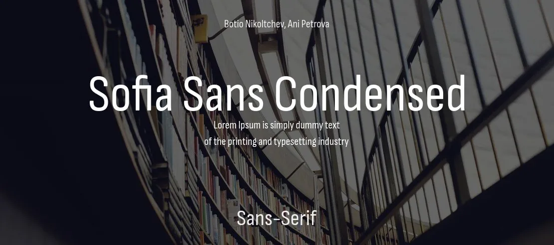 Sofia Sans Condensed Font Family font önizleme