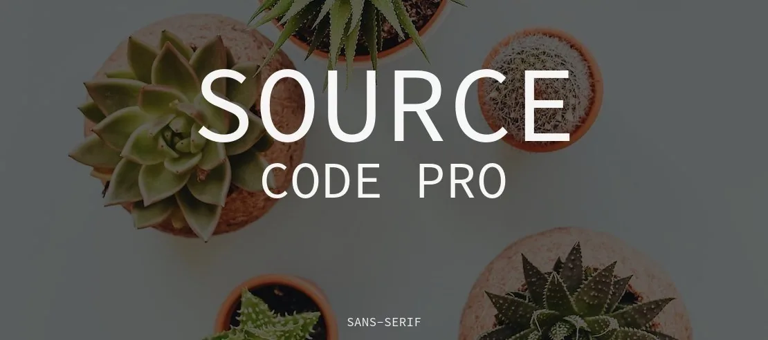 Source Code Pro Font Family font önizleme