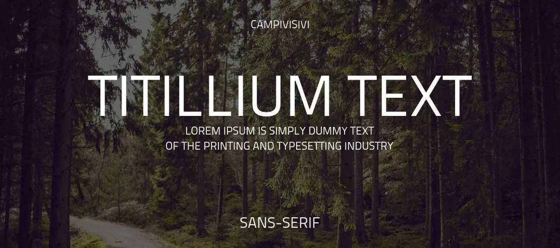 Titillium Font Family font önizleme